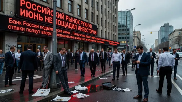 Российский рынок рухнул. Июнь не пощадил инвесторов